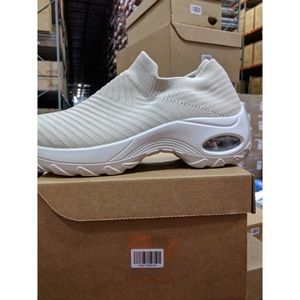 HKR Women's Arch Support Walking Shoes Light Taupe 6